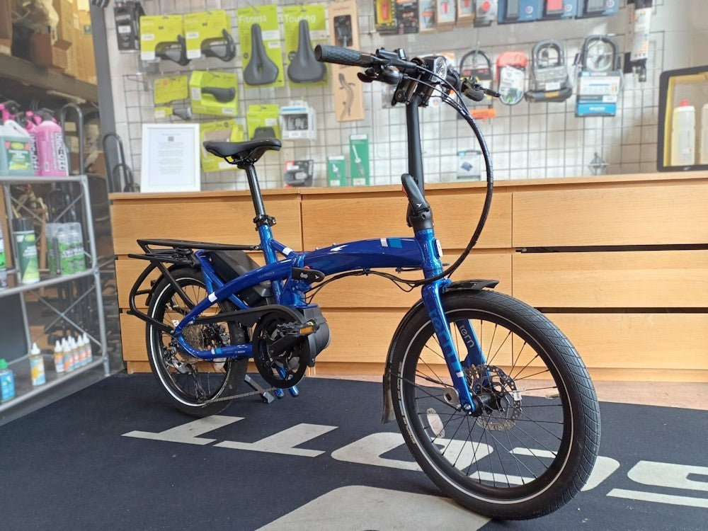 Tern Vektron Q9 folding bike for sale with only 95 miles from new