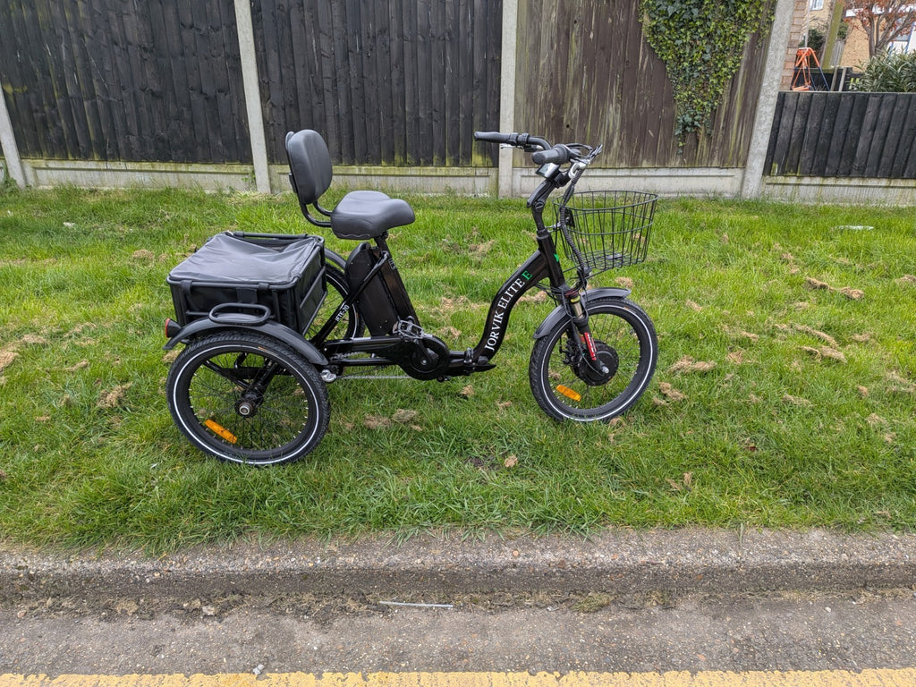 Jorvik Folding Electric Tricycle Electric Trike,Only 5 Miles Usage,Free Delivery
