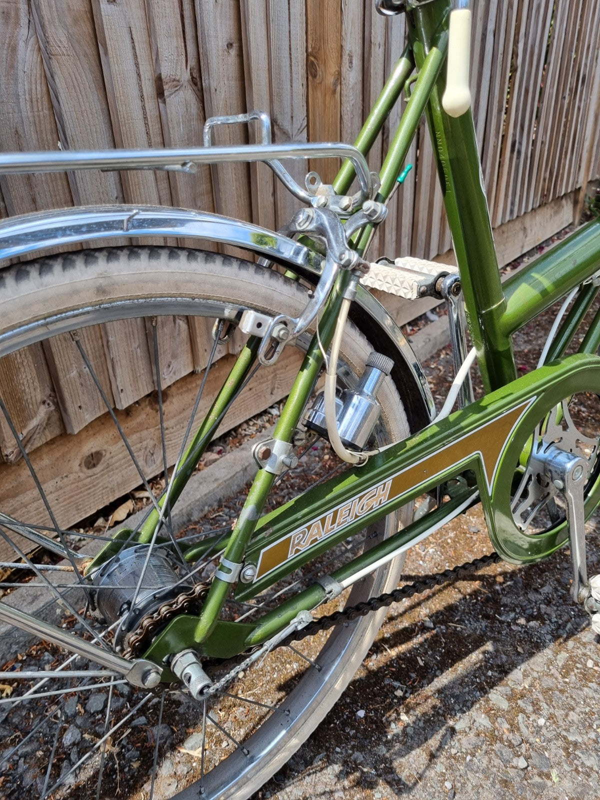 Vintage Raleigh Stowaway Vintage Unisex Folding bike Olive Green, ready to ride