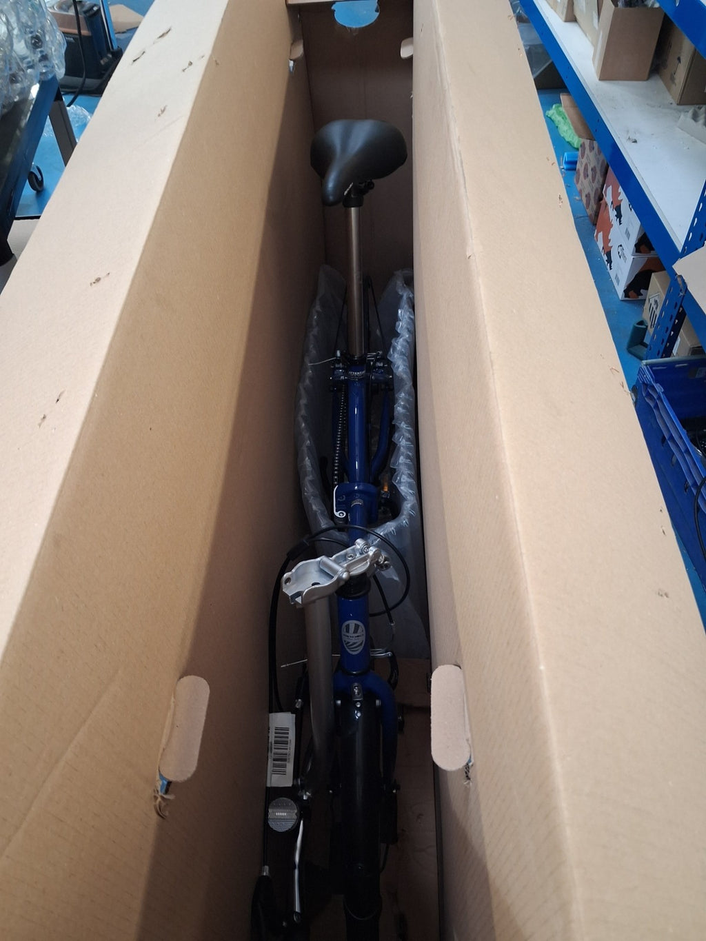 Apollo Tuck Single Speed 20'' Wheel One-Size Lightweight Folding Bike Blue A