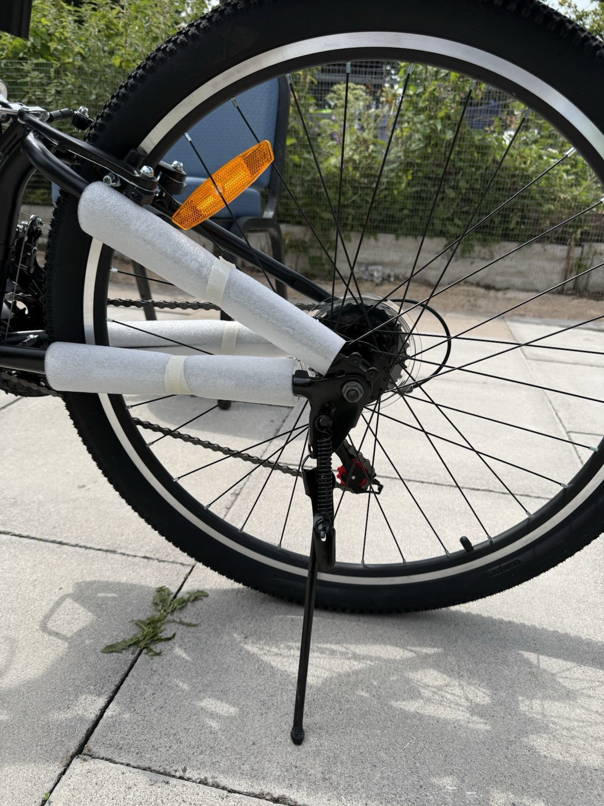 ECOSMO 26in Folding Bike 21 Speed Full Suspension Black Mechanical Disc Brakes
