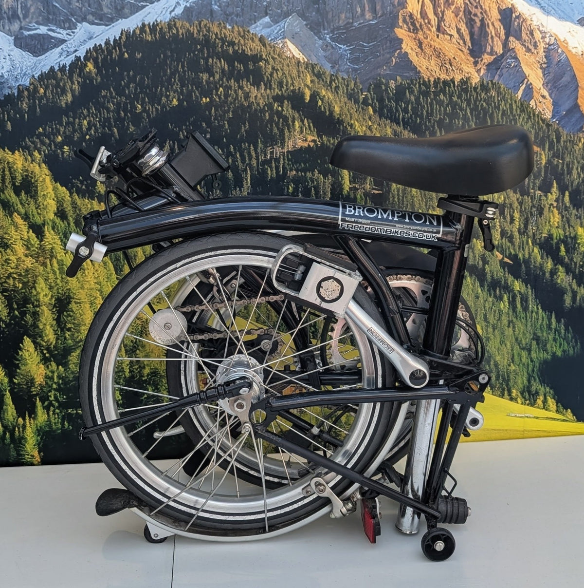 Brompton M3L 16" Folding Bike 3 Speed - Black, w/ Mudguards  - VGC