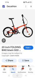 Decathlon BTWIN Tilt 500 Folding Bike Orange