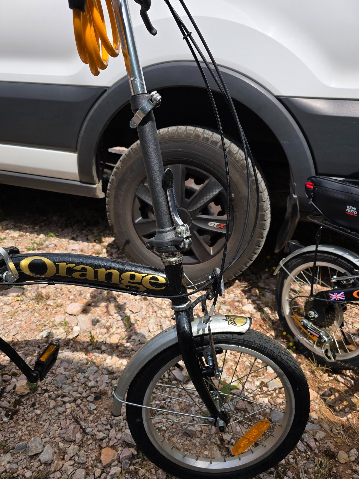 folding bicycles pair 6 speed shimano gears