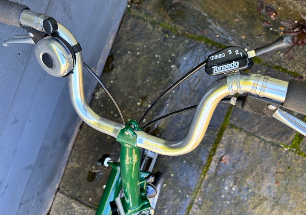 Brompton M3R folding bicycle in Racing Green - Light Leisure Used