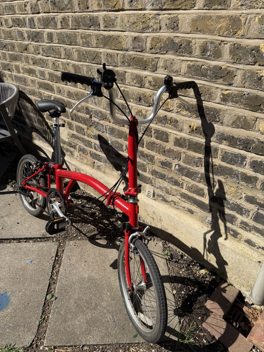 Brompton Folding Bike 3-Speed, Red- Old Model