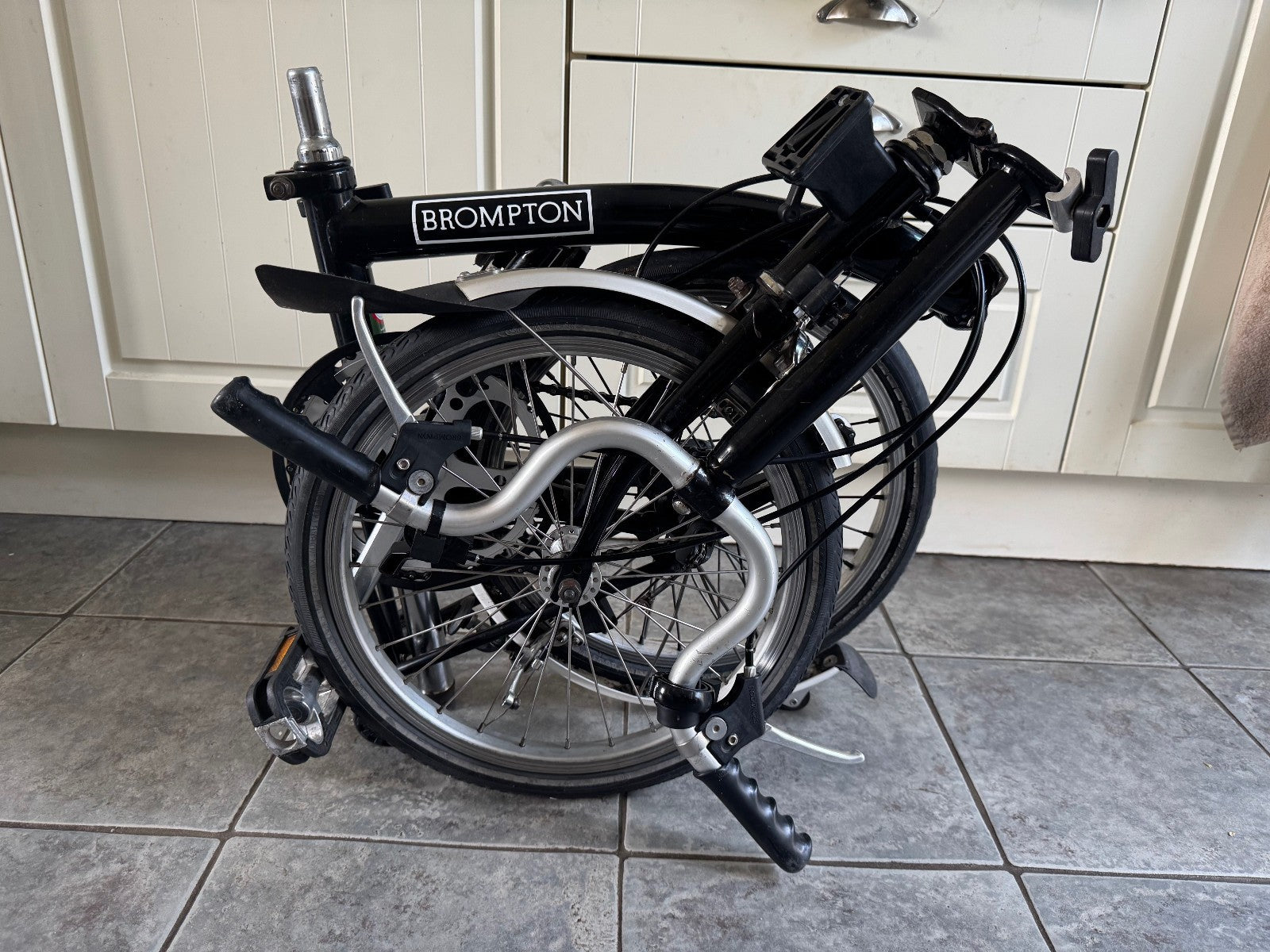 Brompton Folding Bike | 5 speed M5L in Jet Black , Used Bicycle, original box