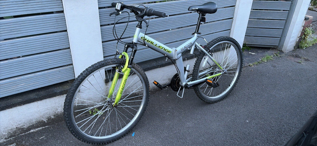Challenge Beacon Adult Folding Mountain Bike - Size 24 Inch Wheels