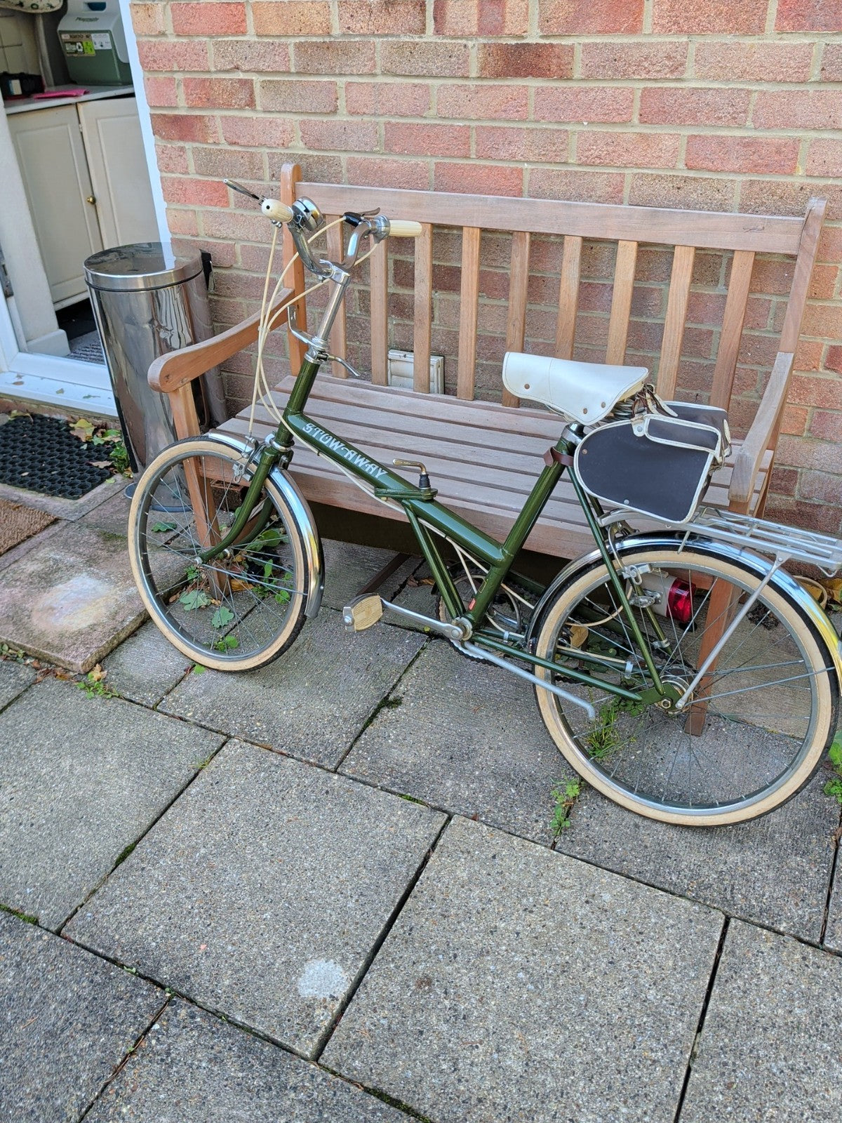 Raleigh Stowaway Twenty  Shopper bike folding bike 1977 good original survivor