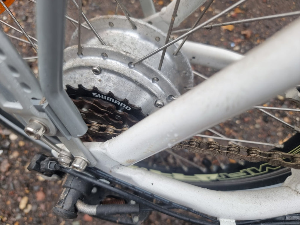Green zebra cycles E bike pedal assist 36v spares or repair Folding bike trans