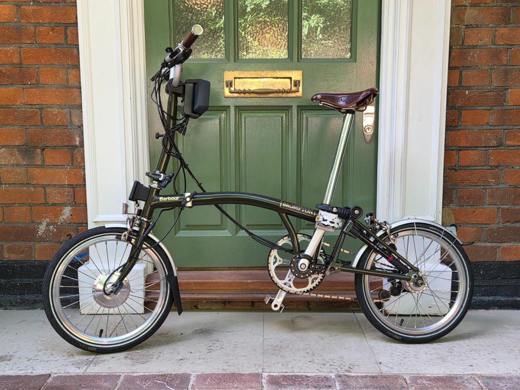 Limited Edition Barbour x Brompton M6L Folding Bike (Swytch Converted)