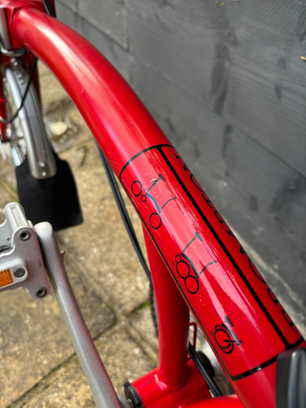 Brompton S2L Folding Bike 2 Speed C Line Urban Low in Red