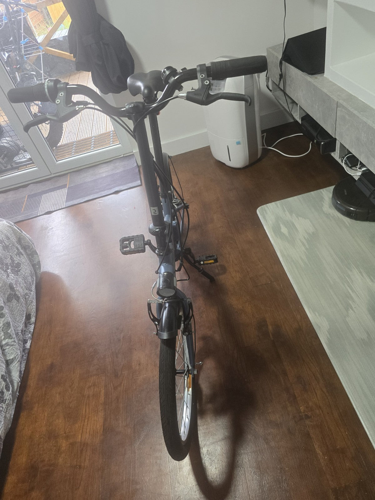 BTWIN Tilt 120 Grey Folding Bike - collection from LS10 OR KT1