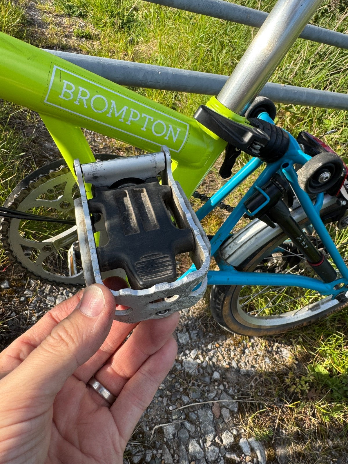 Brompton S2L folding bike - freshly serviced, new chain and wheels