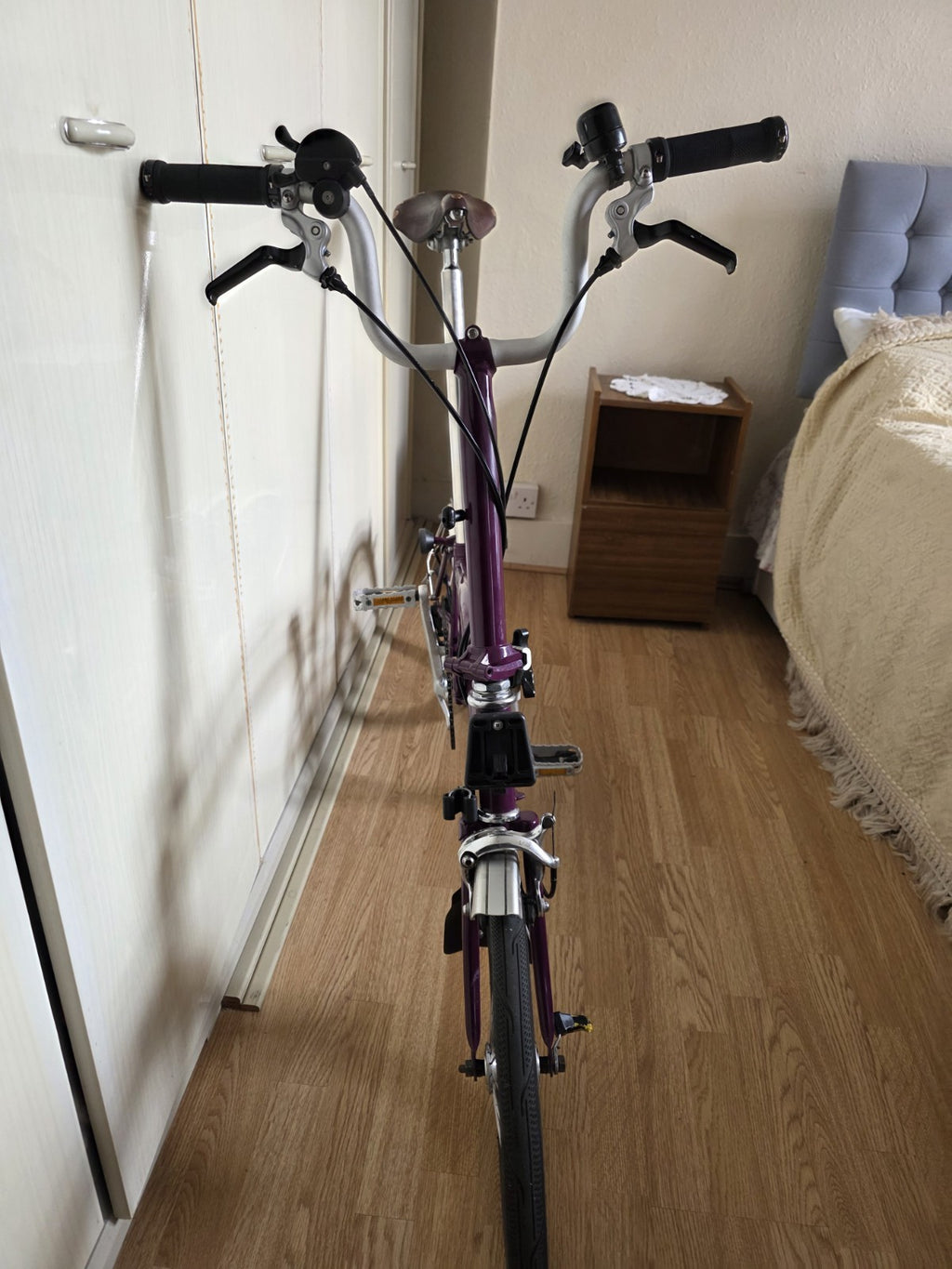 Brompton 3 Speed Bike  M Handle Bar  Good Condition , Brookes Leather Saddle