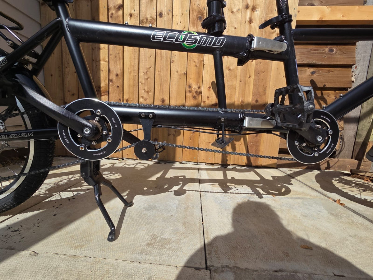 Ecosmo Folding Tandem Bicycle  20" Wheel 7SP Shimano  DiscBrakes 23kg-20TF01W-N