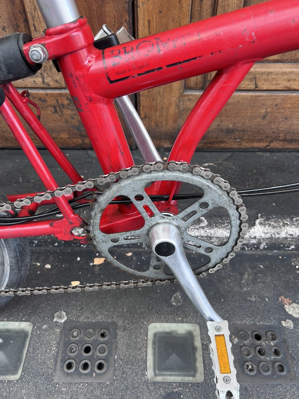 Brompton Bike Red Folding 3 Speed - ✅ FREE & FAST DPD Delivery🚚