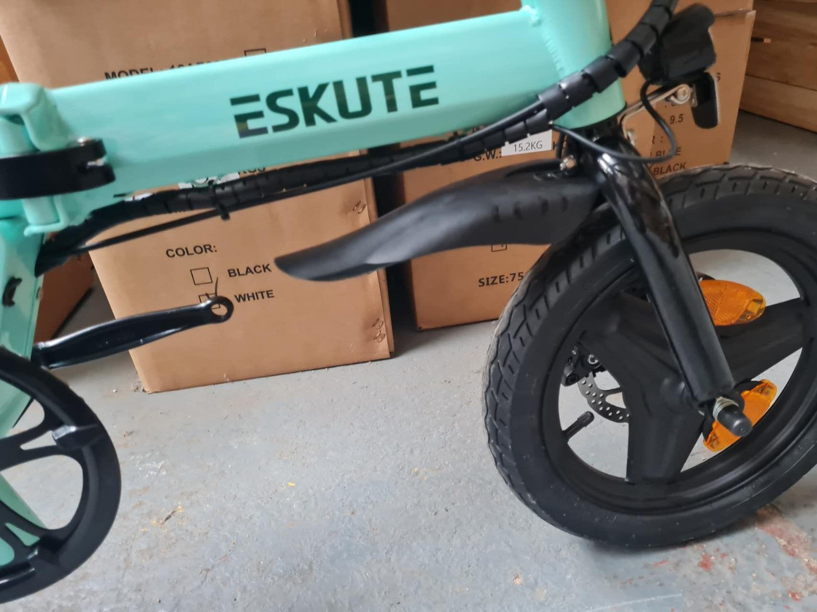 14" Portable Commuter Bike 50km 36V 9A Folding City Bike Full Disc-F200R LG