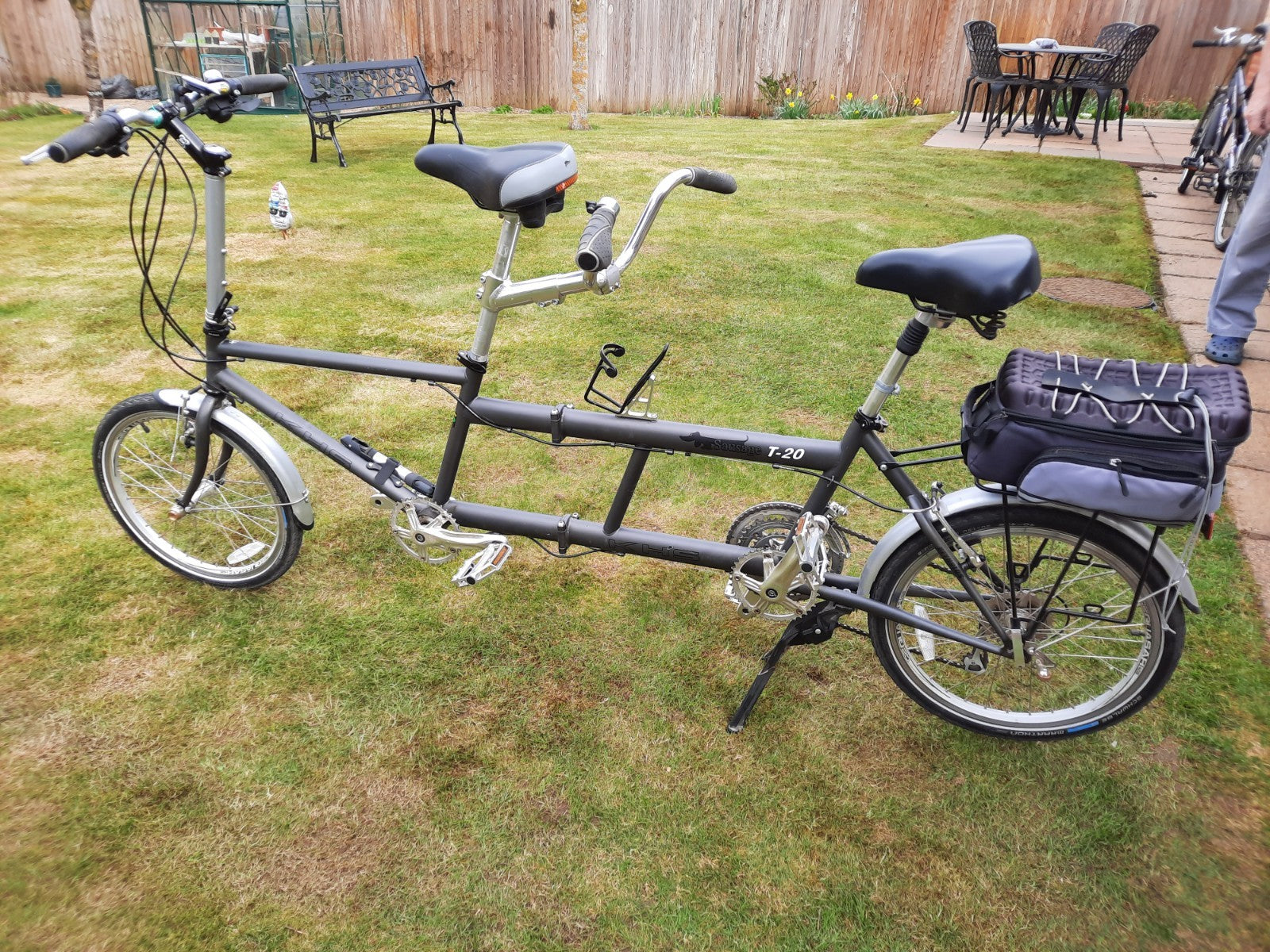 folding tandem bicycle