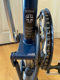 Brompton Folding Bike 16in Blue Rear Rack Mudguards Caliper Side-Pull Brakes