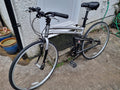 Montague Urban folding bicycle with full size wheels. Silver excellent condition