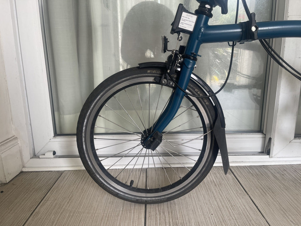 Brompton M6R 2024 C-line Ocean Blue Brooks Saddle MINT CONDITION✅FREE&FAST P&P🚚