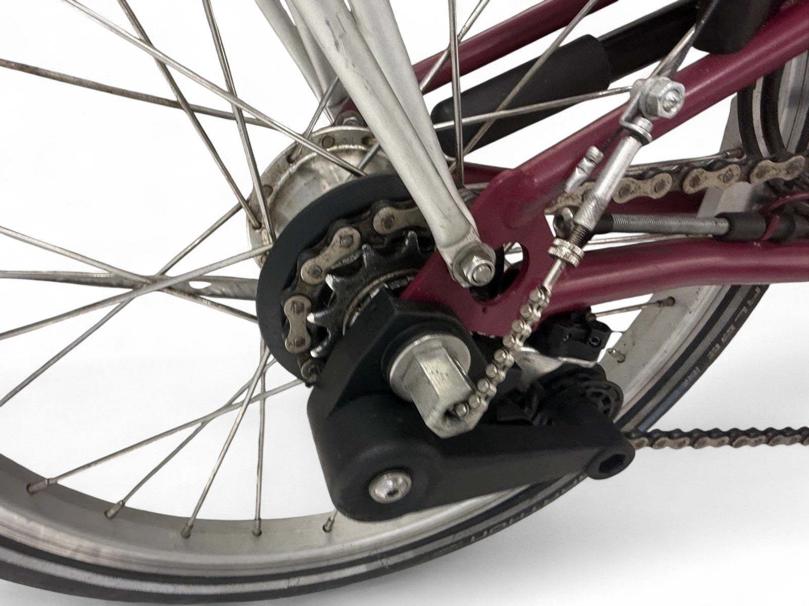 Brompton C Line P6R (6 Speed) folding bicycle - Claret