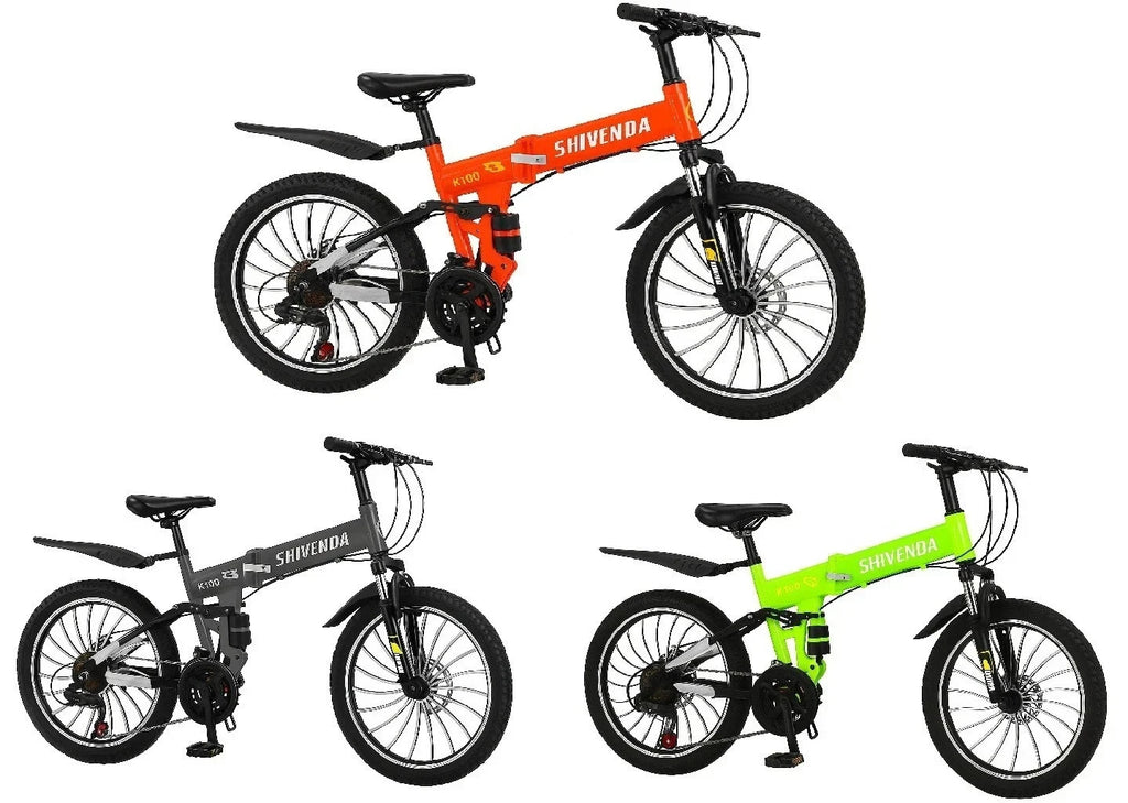 New 20 26 Inch Bike Mountain Folding 21 Speed Bike Adult bicycle Dual Suspension