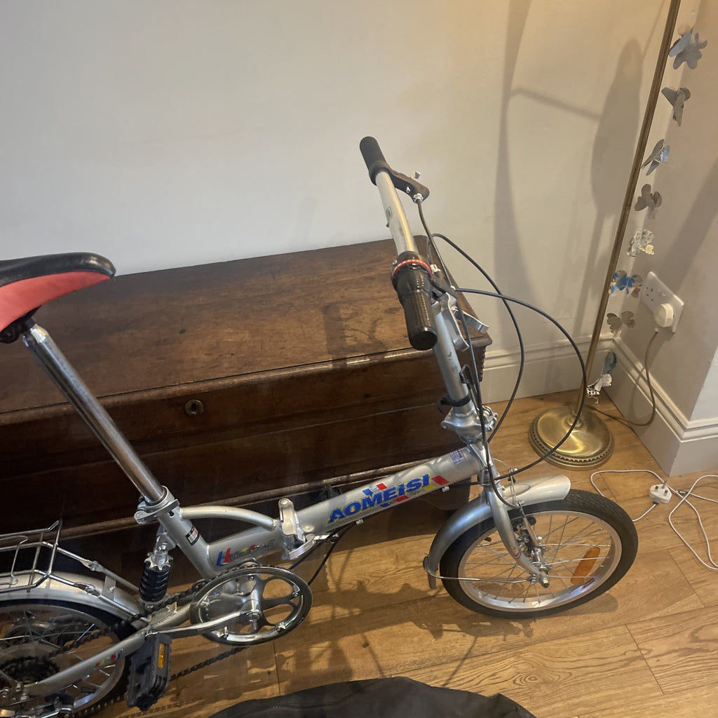 Hanker Aomeisi Folding Bike Rear Suspension Five Speed Rear Rack Bike In A Bag