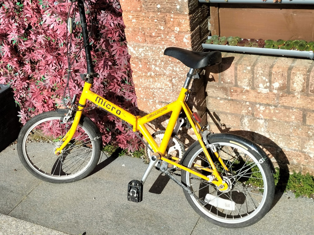 Vintage 1985 Micro lite fold up bike - rusty - please read description + photos