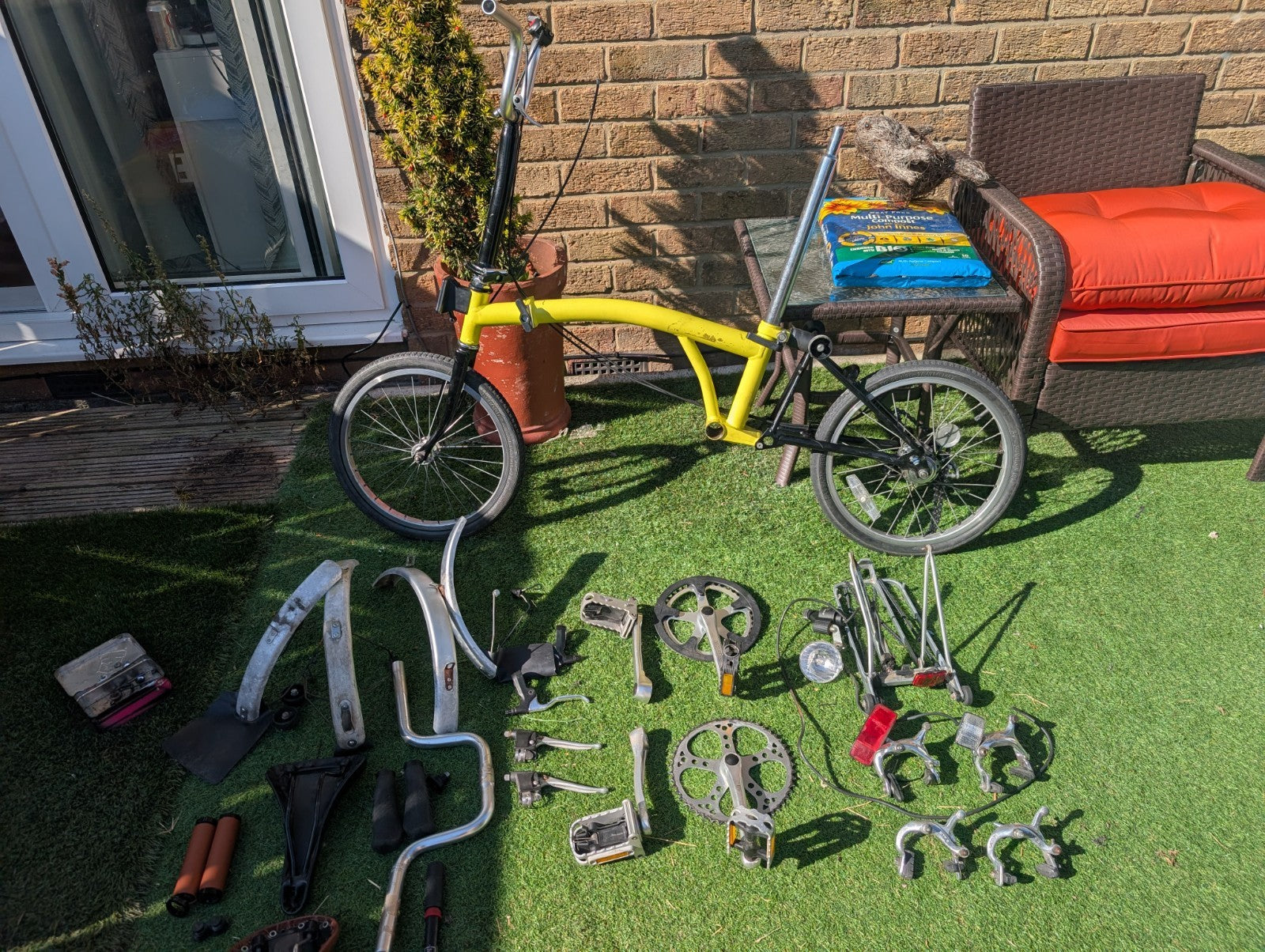 Brompton 1998 C Line T5 Folding Bike 5 Speed plus parts requires assembly