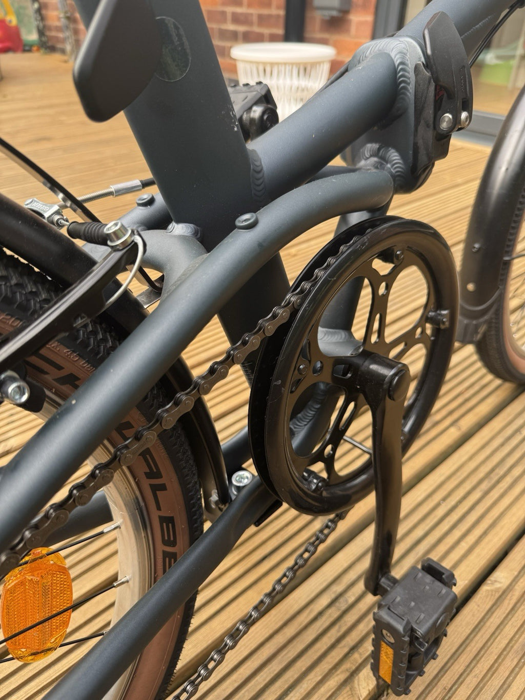 BTWIN Fold 500 Folding Bike 20-inch Blue Great Condition