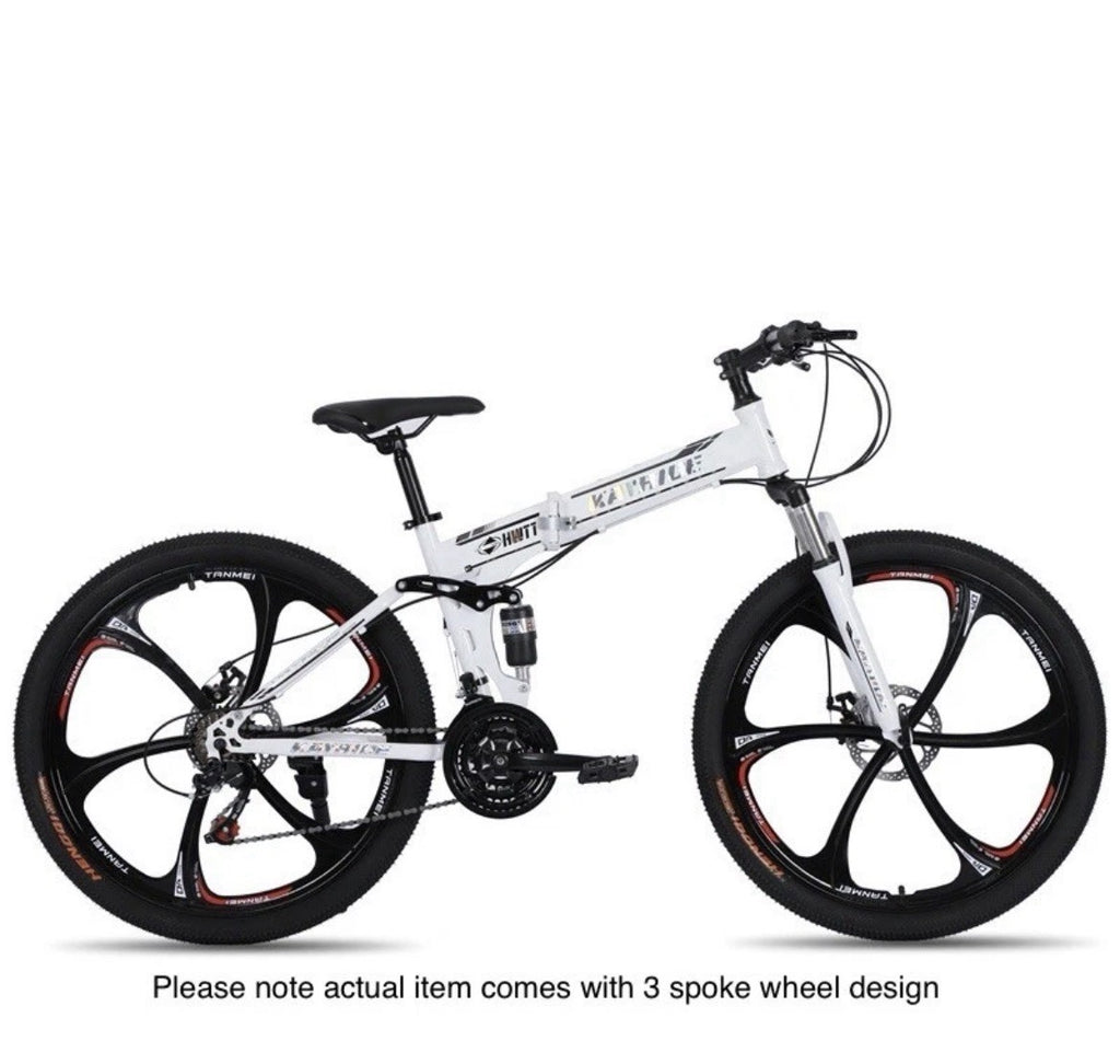 Mountain Bike 26 Inch Folding Adult/Teens/Child Friendly Dual Suspension