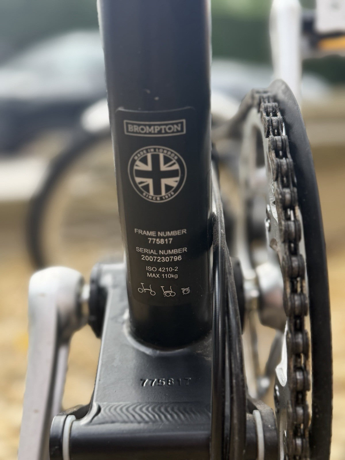 Brompton Folding Bike 6-Speed Black