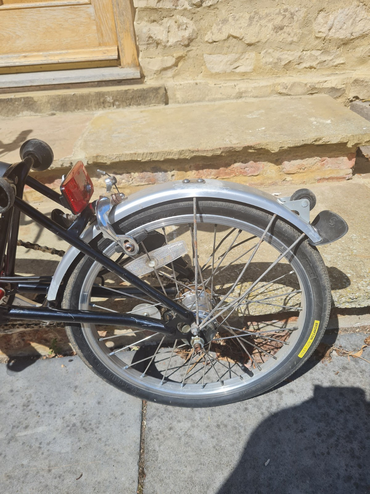 Brompton M3L Folding Bike Red and black