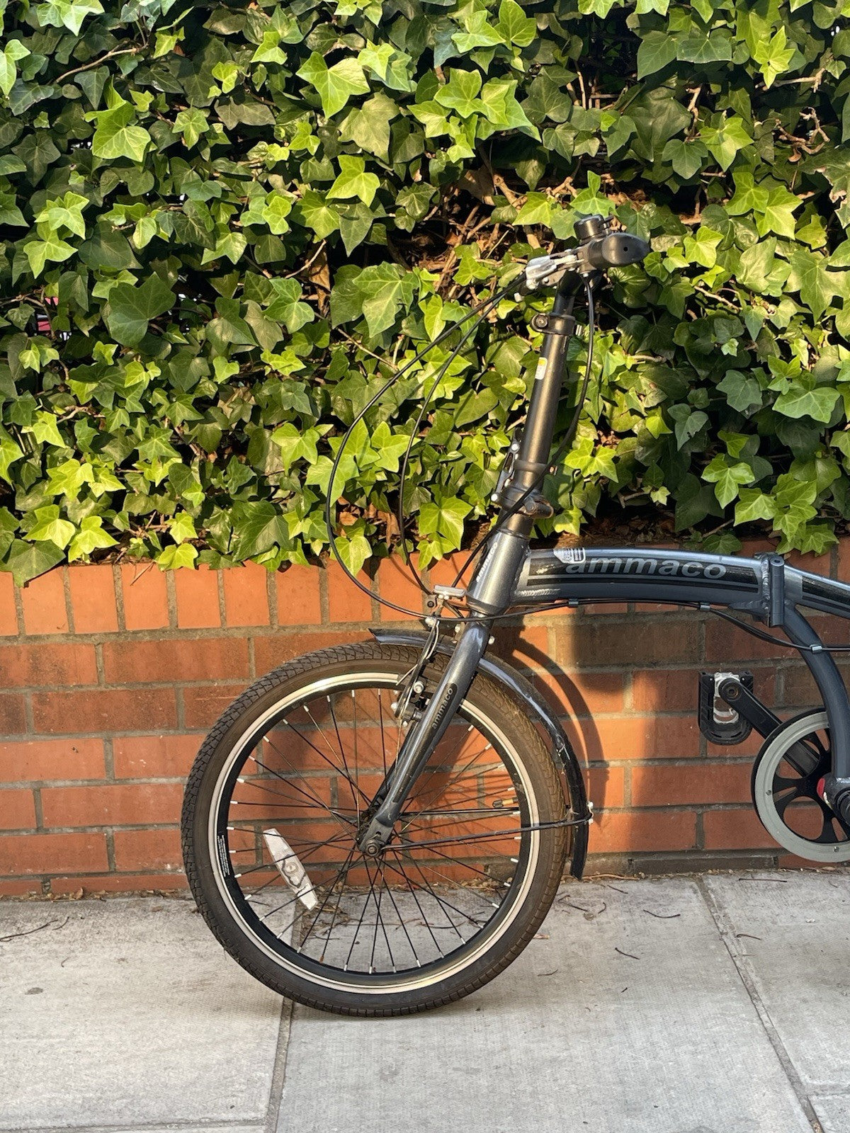 Ammaco Pakka Folding Bike Compact Commuter Bike w/ Rear Rack VGC