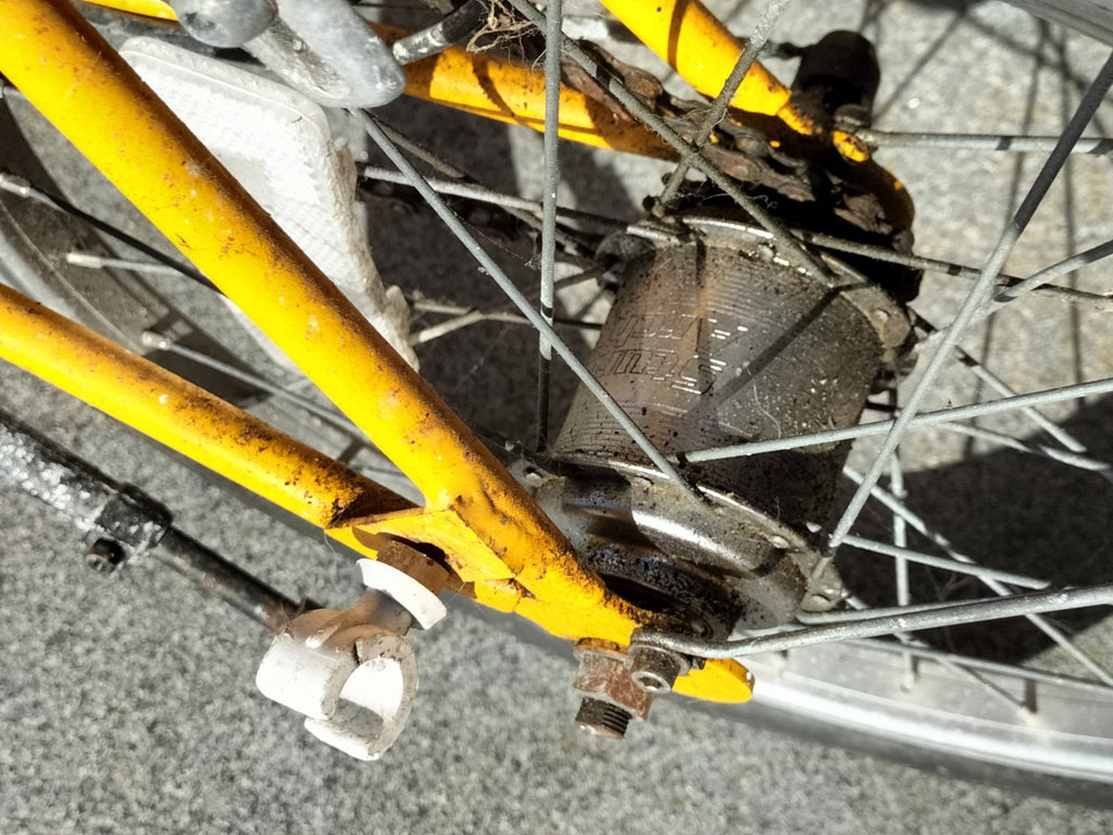 Vintage 1985 Micro lite fold up bike - rusty - please read description + photos