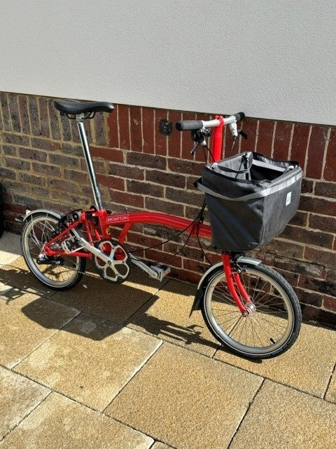 Brompton M3L FOLDING BIKE - RED  (WITH BAG) - EXCELLENT CONDITION