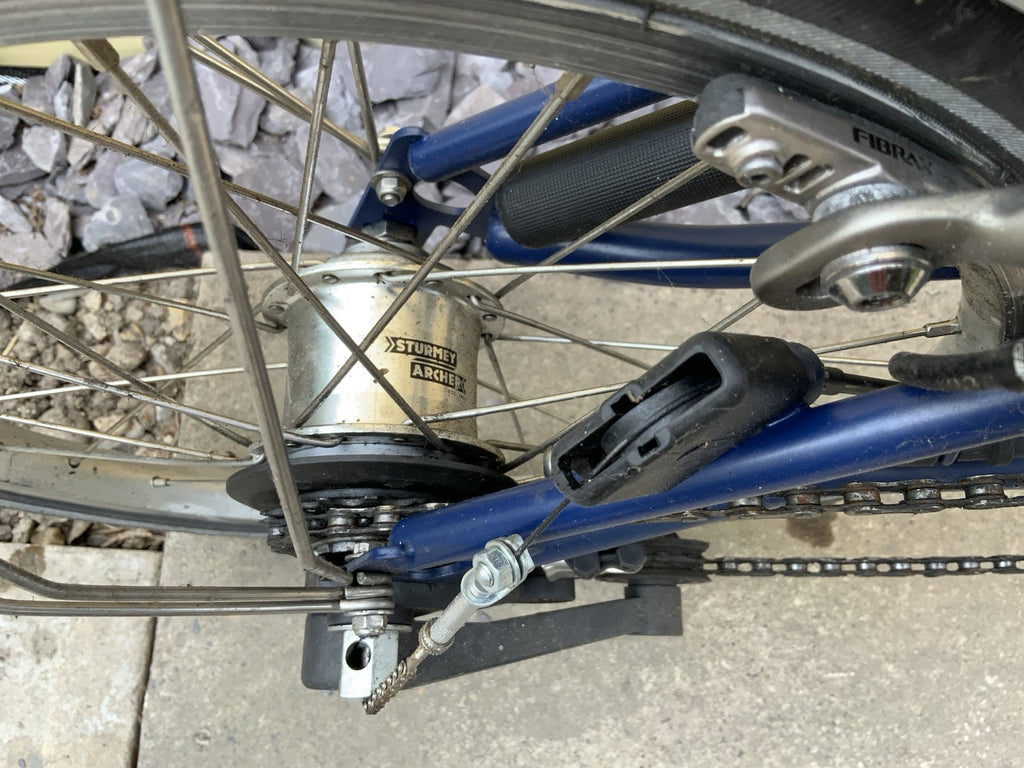 Brompton Folding Bike 3-Speed Blue,  A Bit Dusty As Has Been In Storage A While