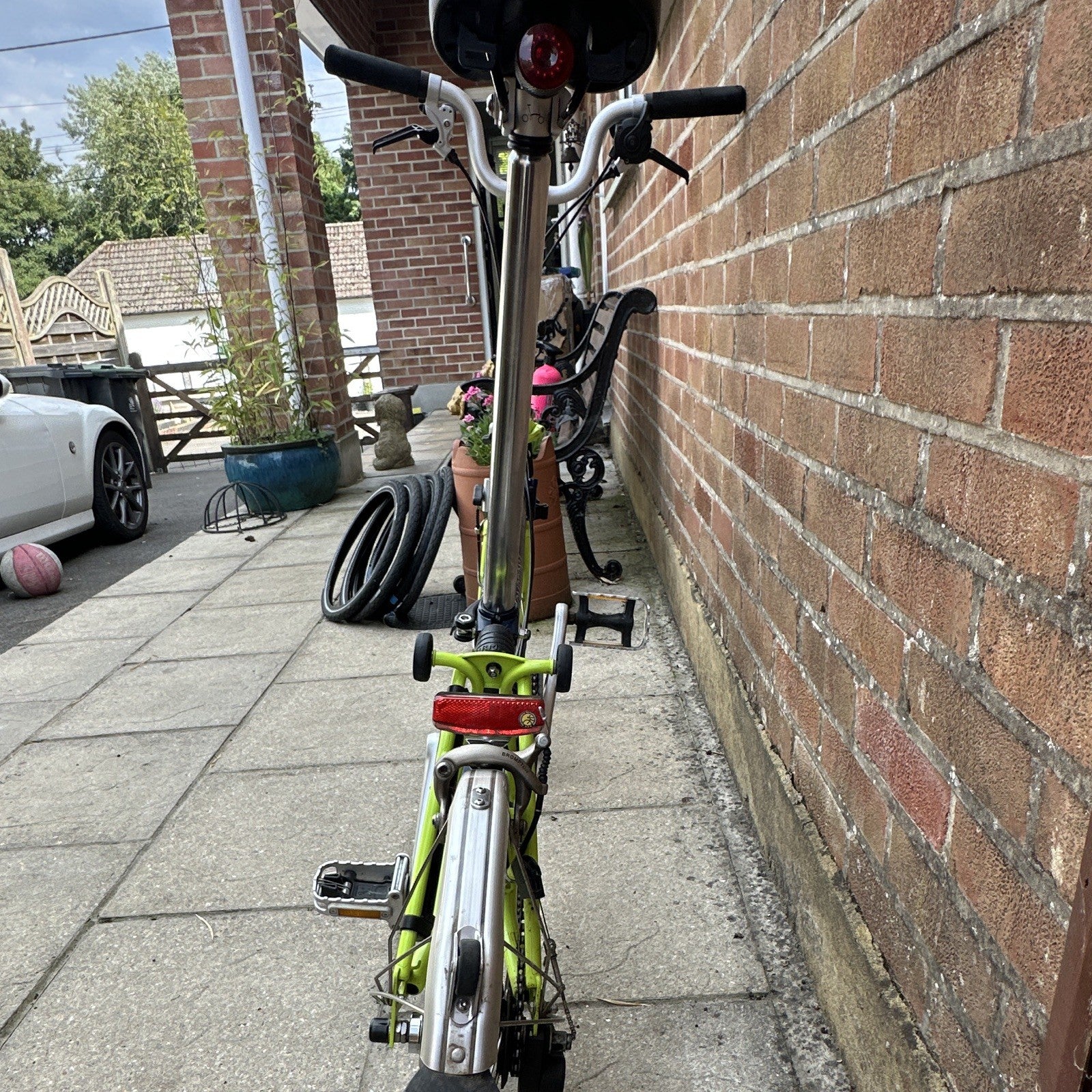 Brompton Folding Bike M3L Blue / Lime 2017
