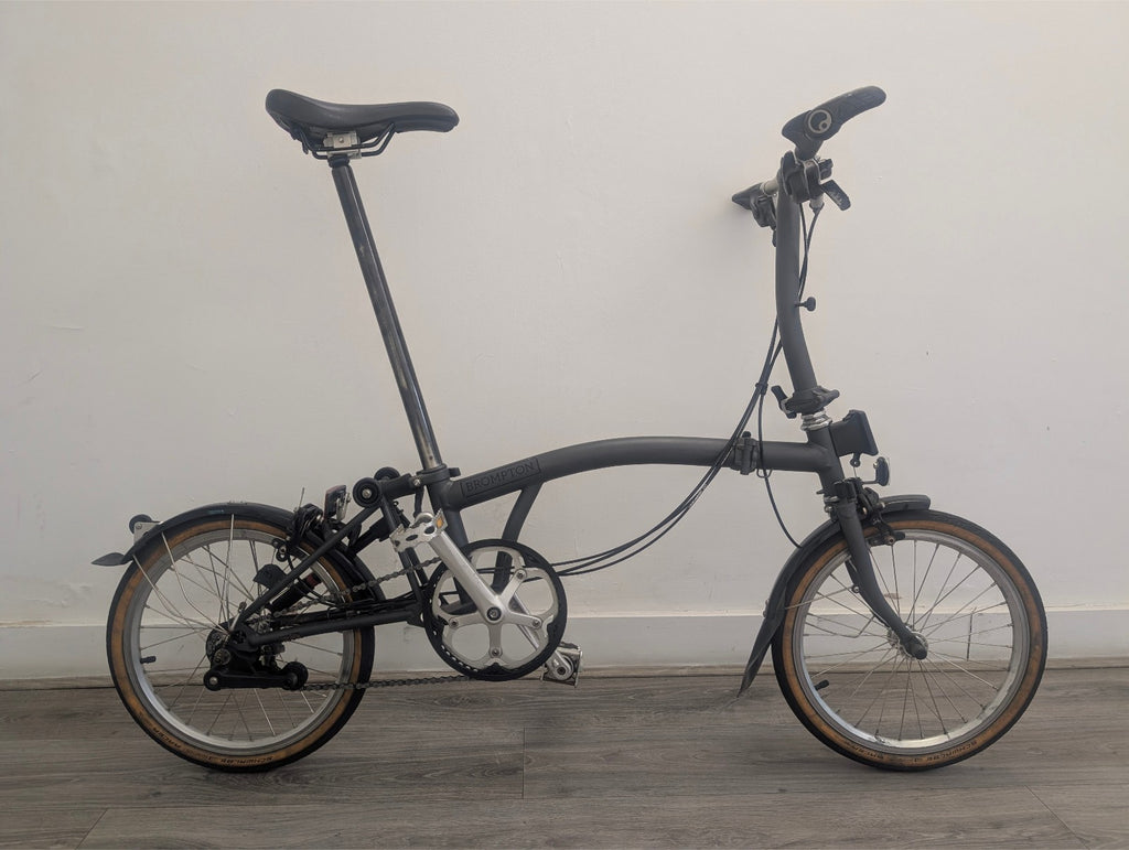 Brompton S6L Graphite Grey - usable but needs work (rare colour + finish)