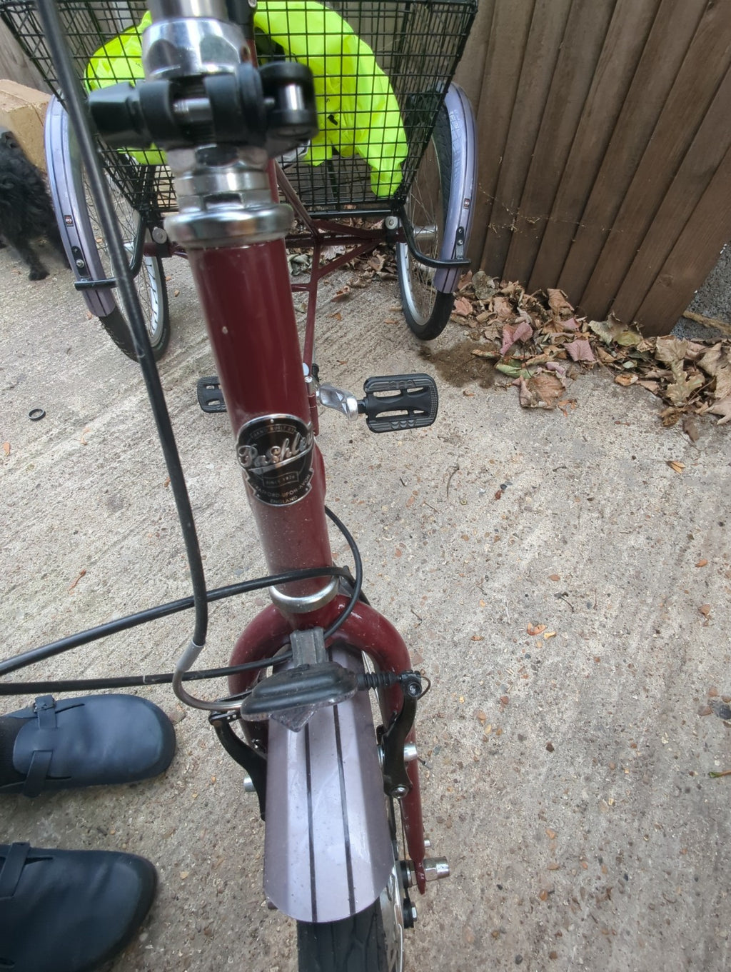 Pashley Tri-1 Folding Trike Burgundy Red