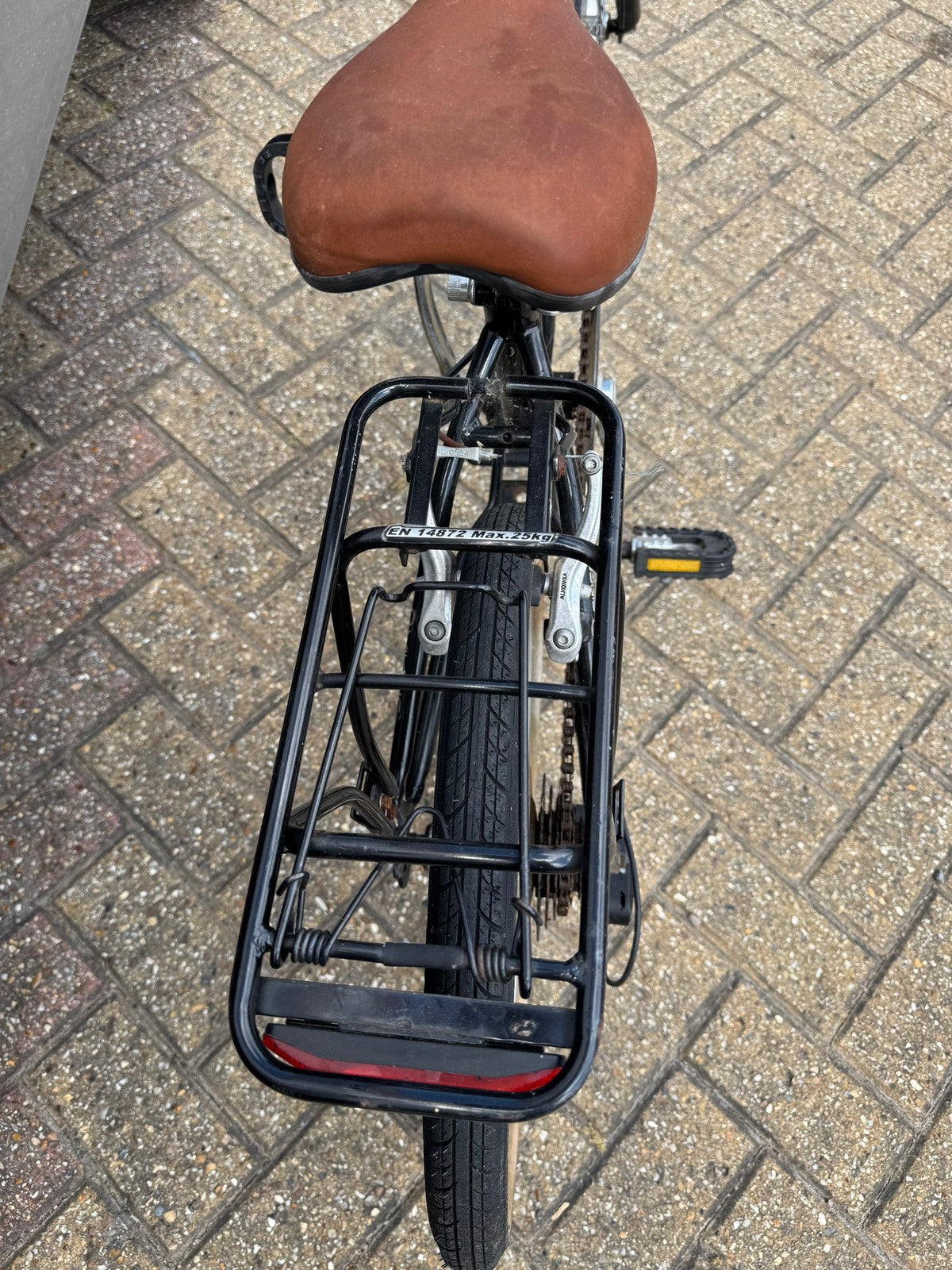 Viking Easy Street Folding Bike with Rear Rack Black