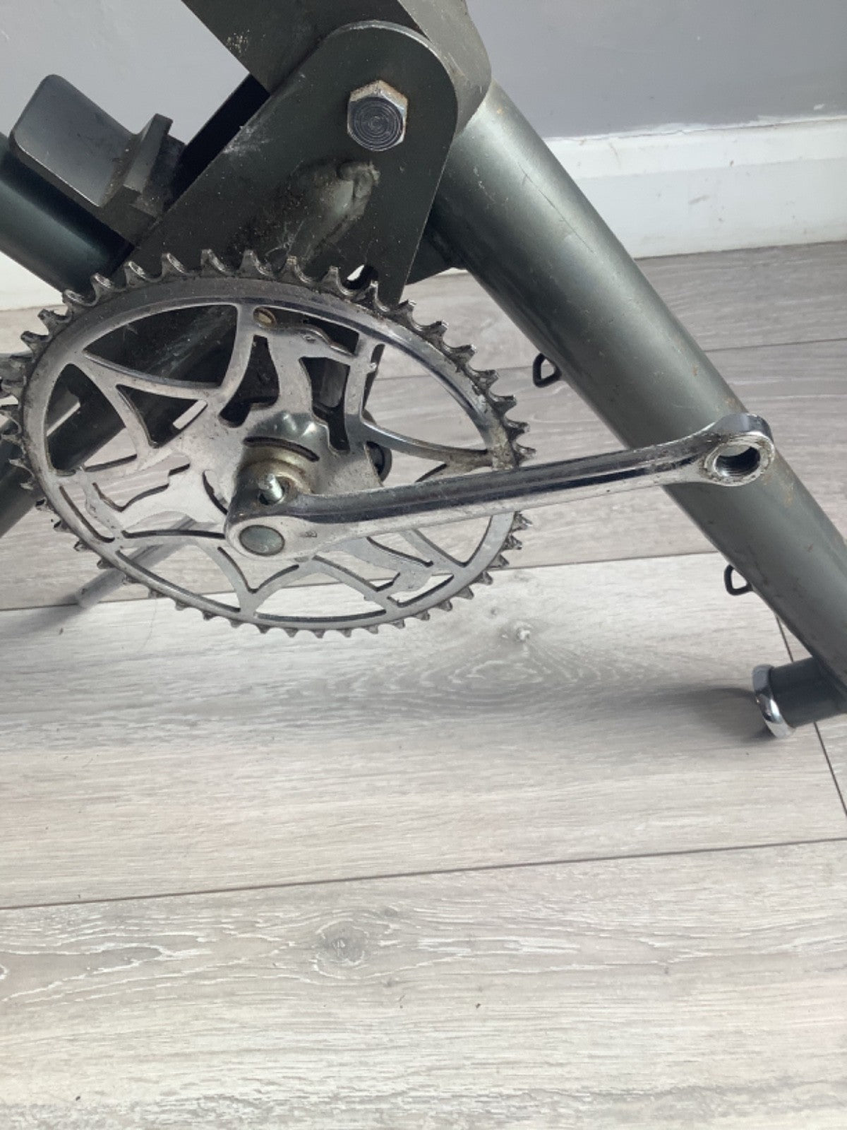 Rare grey 1966 rsw16 compact folding bike + crank + kickstand to restore project