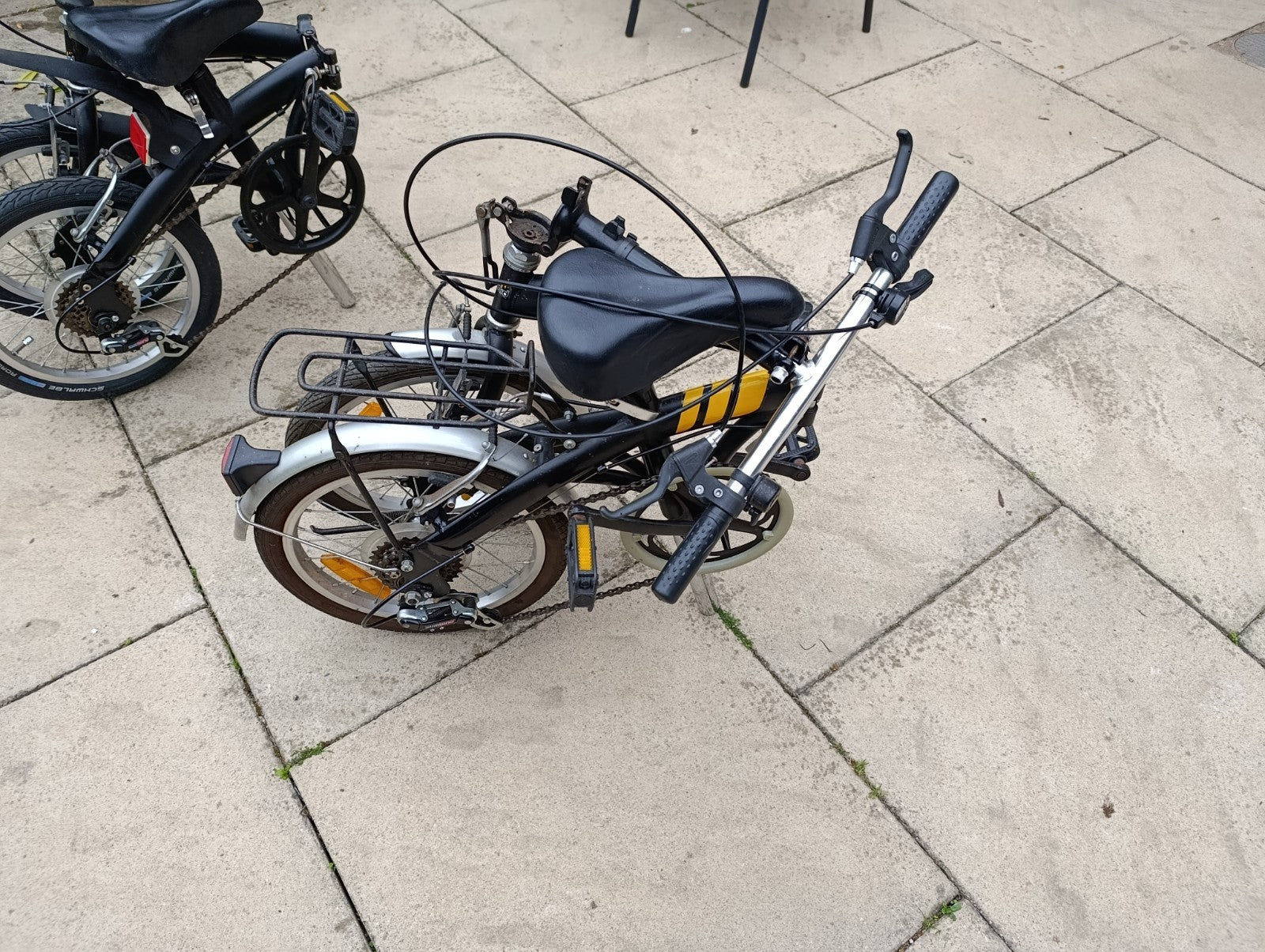 2 Folding Bikes, 5 speed. 16 inch wheels. Used.
