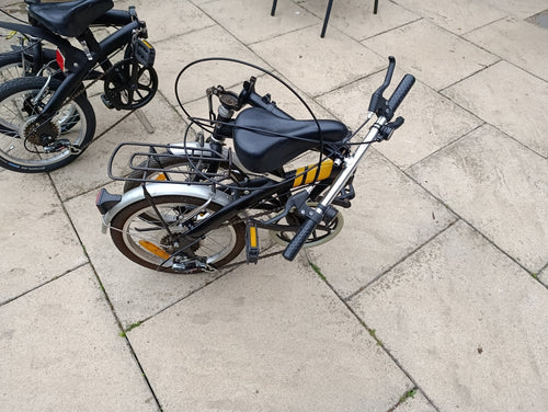 2 Folding Bikes, 5 speed. 16 inch wheels. Used.