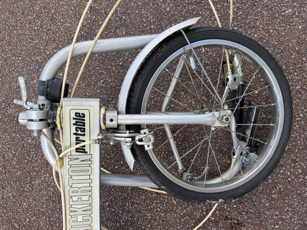 Bickerton Portable 16in Folding Bike Aluminium 3 Speed Caliper Brakes Silver
