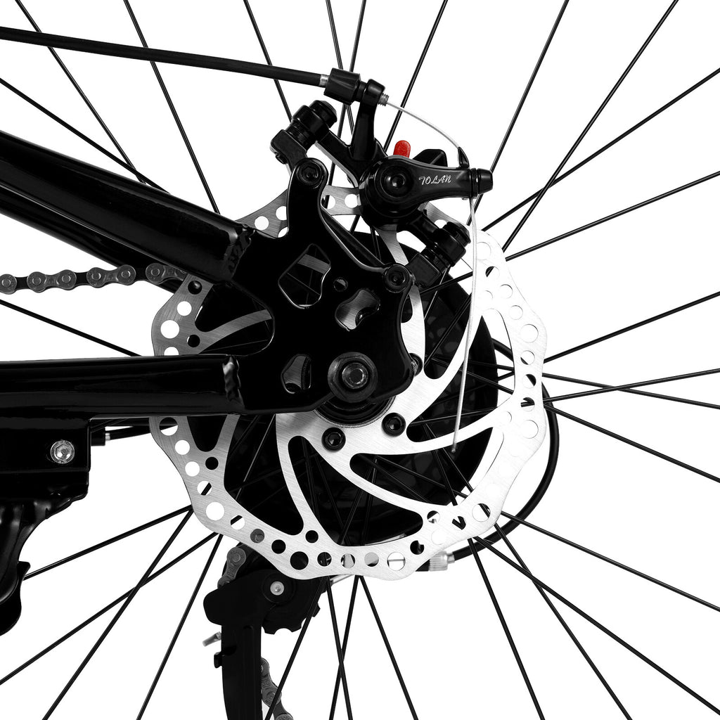 Folding Mountain Bike Full Suspension 26" 21 Speed For Men and Women 26inch Bike