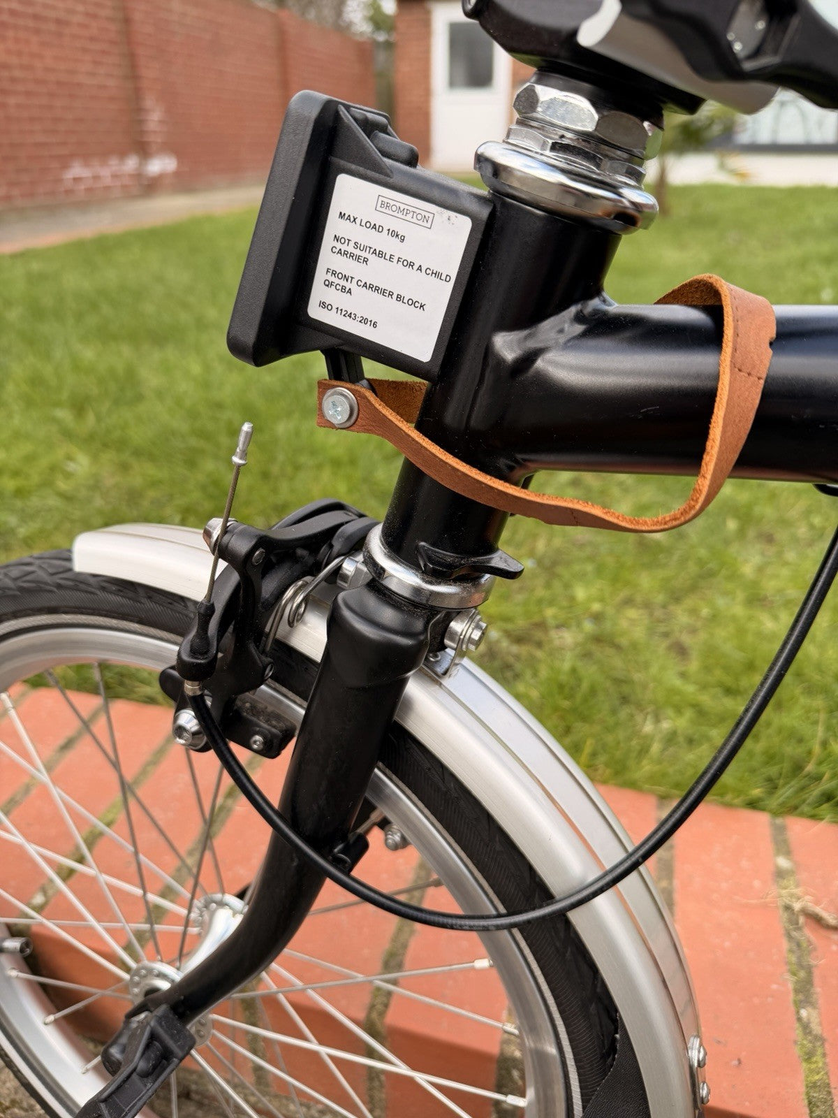 Brompton Folding Bike 6-Speed Black Satin
