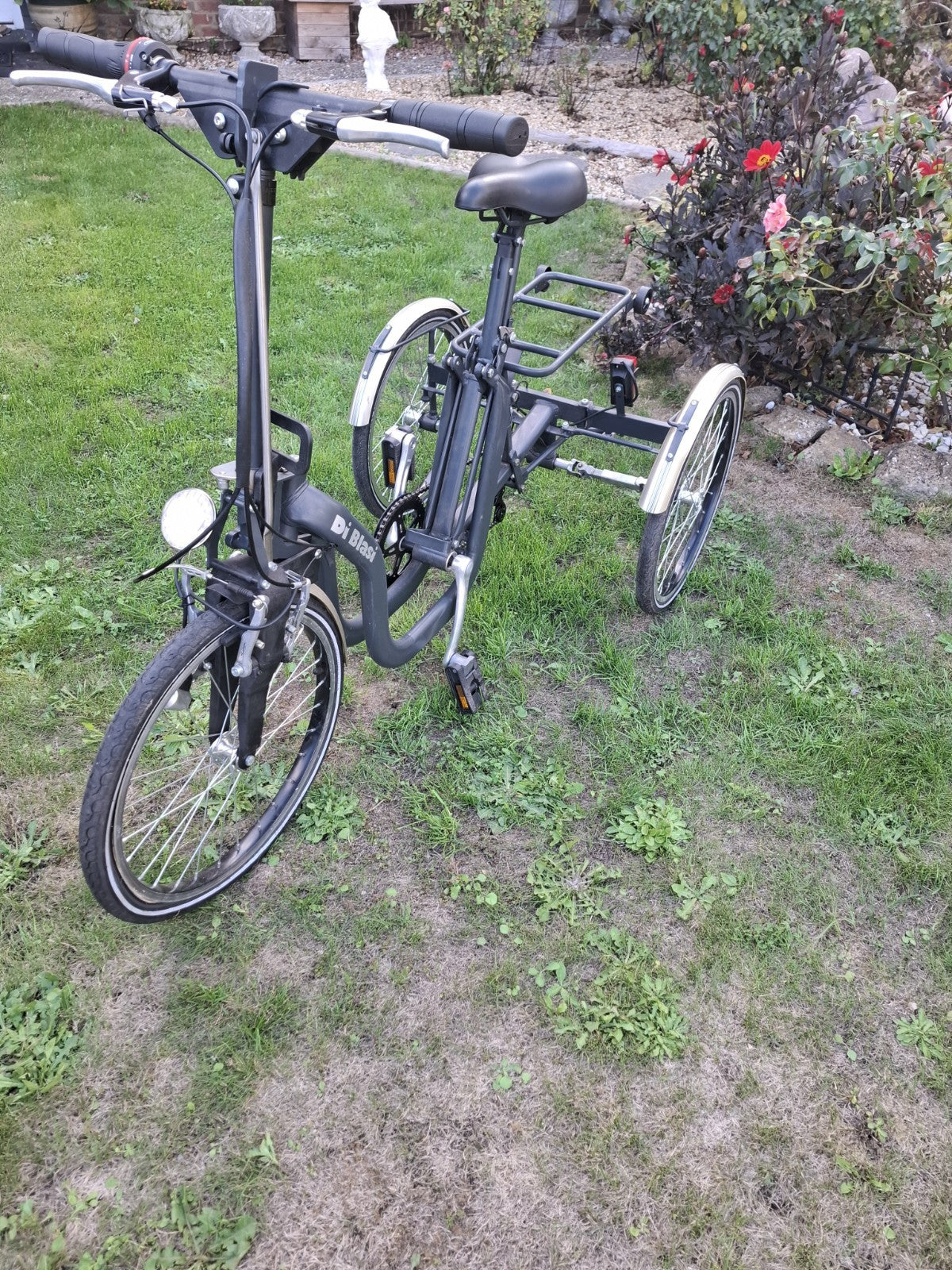 Di Blasi Folding Tricycle Bike 3 Wheel Bicycle Adult Trike